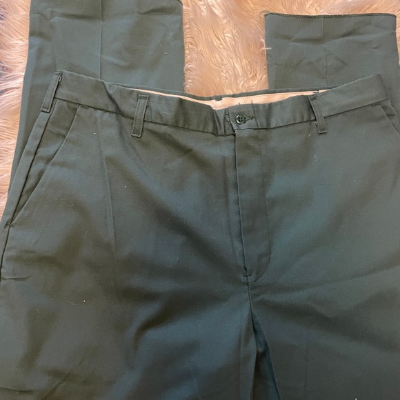 Cintas 945 Comfort Flex Green Work Dress Pants Trousers Men's Size 38 X 37 - Picture 6 of 7